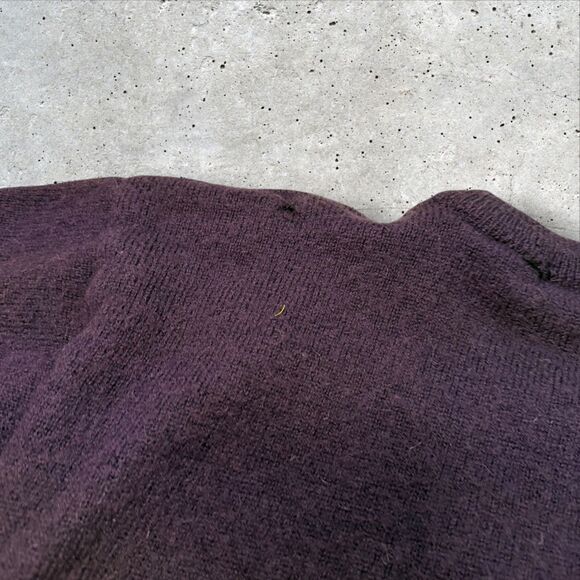 Vintage Acorn Pure Wool Sheep Sweater L Made in Great Britain Distressed Holes - Picture 10 of 14